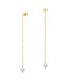 Dangling Chain Silver Earring STC-2218